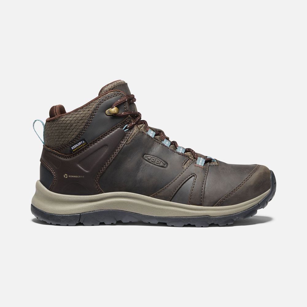 Keen Outdoor Bot Kadın Kahverengi - Terradora Ii Deri Waterproof - Türkiye FBQU28796